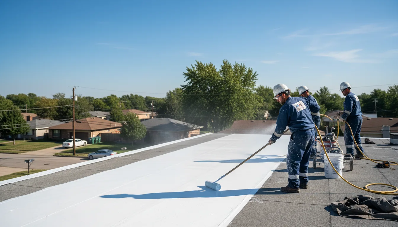 Commercial roof coating in Syracuse, NY near me
